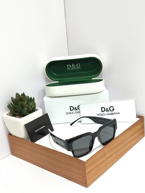 Chunky Square Acetate Sunglasses - Crystal Dual-Layer Black Statement Shades