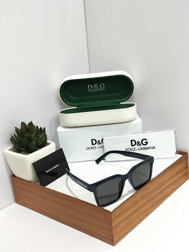 Classic Square Glasses with Wide Temple Lettering - Retro Smart Casual Eyewear - Hypeculture