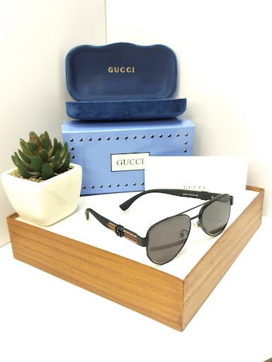 Classic Tear-Drop Aviator Sunglasses with Double Bridge - Metal Frame Sport Shades (24023) - Hypeculture
