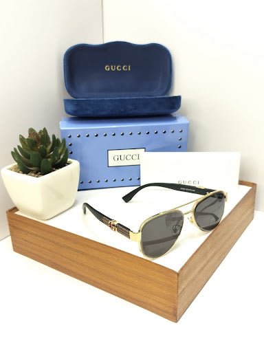 Classic Tear-Drop Aviator Sunglasses with Double Bridge - Metal Frame Sport Shades (24023) - Hypeculture