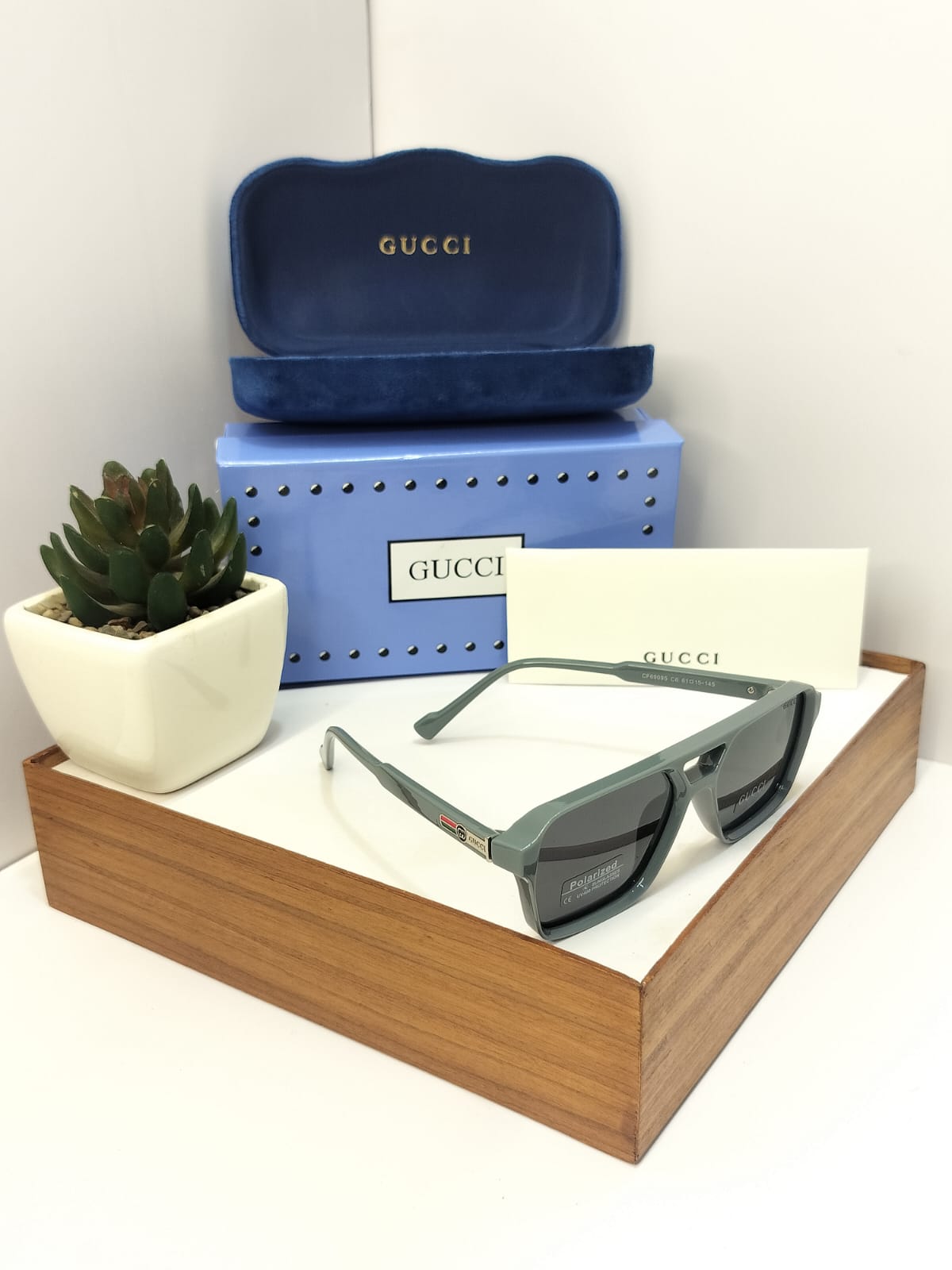 Square Aviator Sunglasses with Double Bridge - Retro Navigator Shades (TG4851) - Hypeculture
