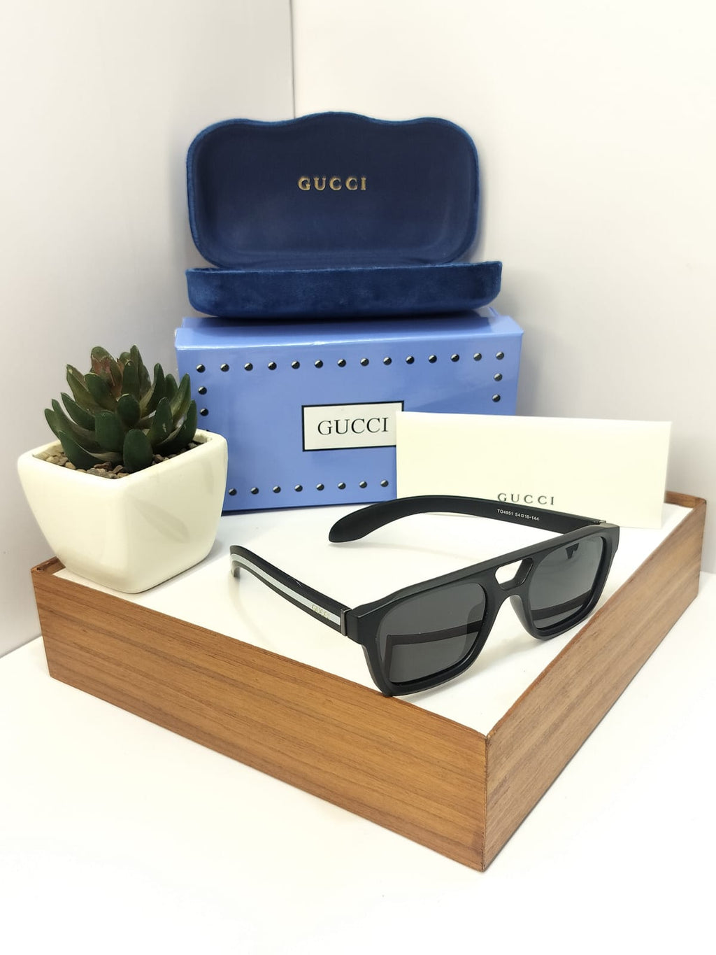 Square Aviator Sunglasses with Double Bridge - Retro Navigator Shades (TG4851) - Hypeculture