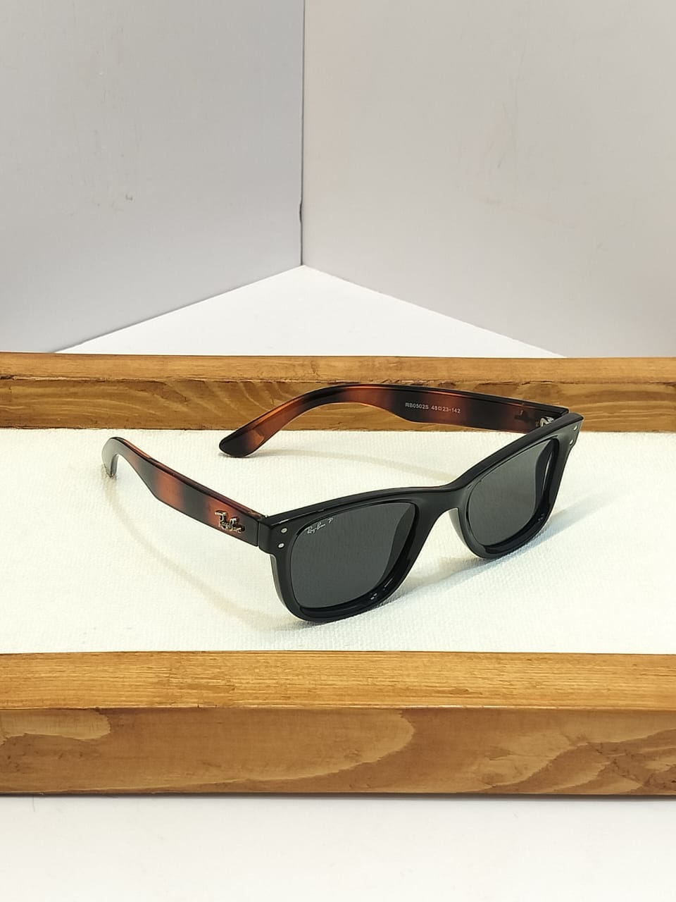 Translucent Square Wayfarer Sunglasses - Crystal Amber Retro Shades - HypeCulture