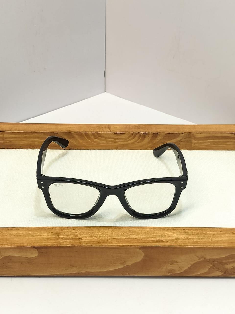 Translucent Square Wayfarer Sunglasses - Crystal Amber Retro Shades - HypeCulture